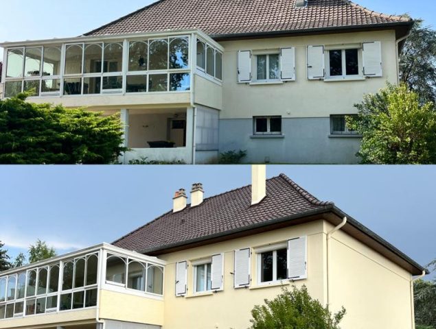 Peinture façades à base de résine colorée