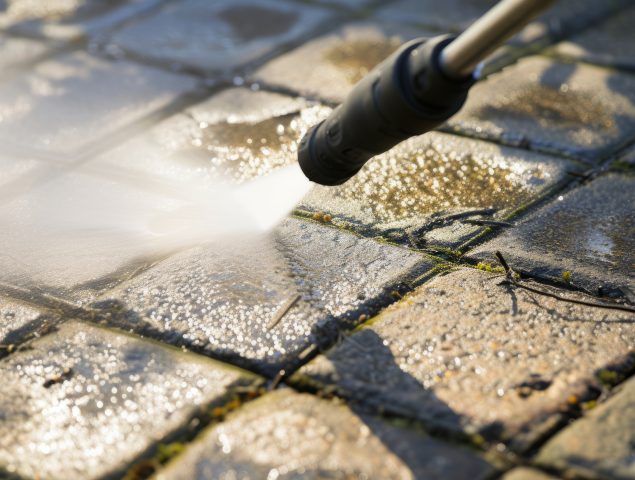 Traitement mousse sur pavé et sol